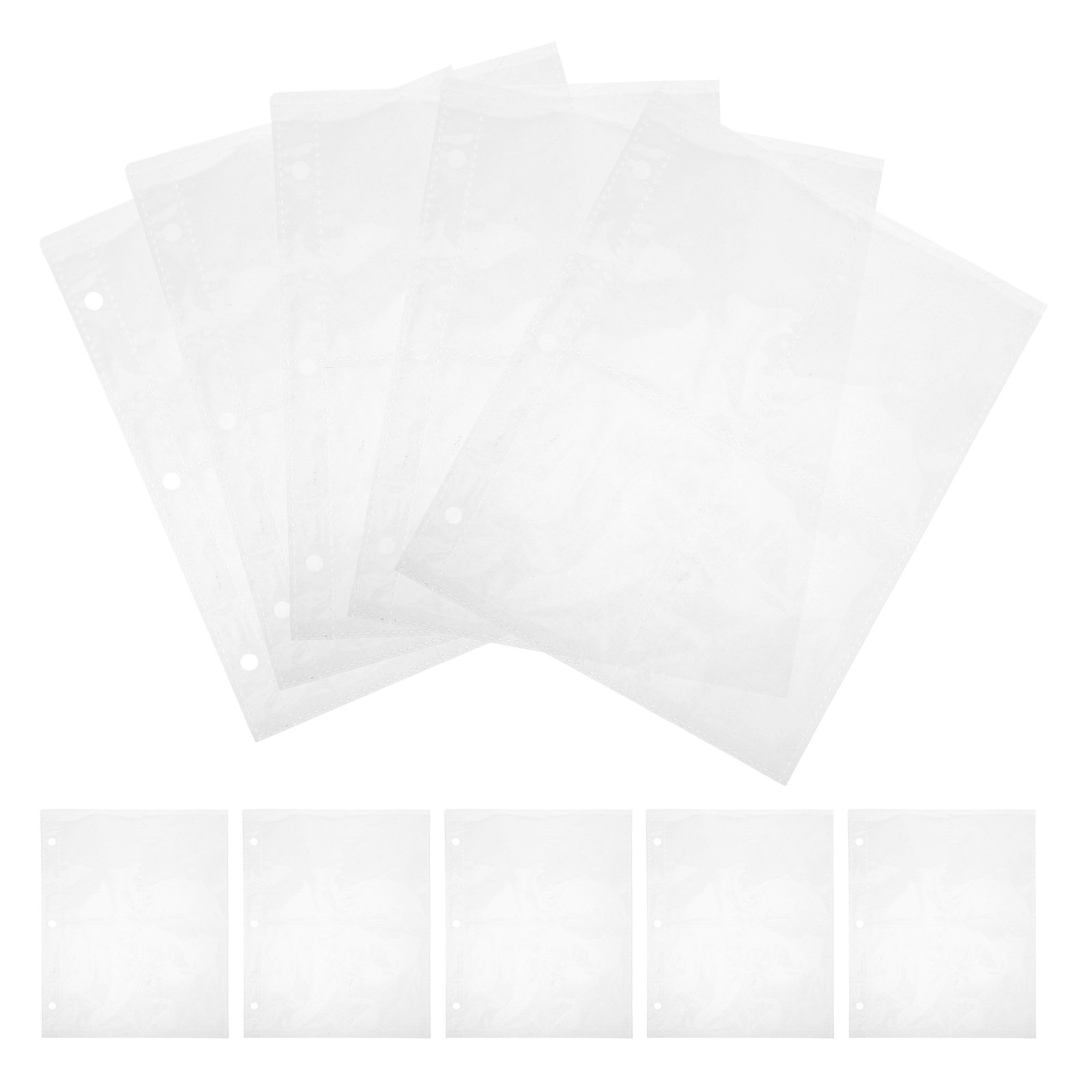 Trading Card Binder - 10Pcs Card Binder Refill Inner Pages
