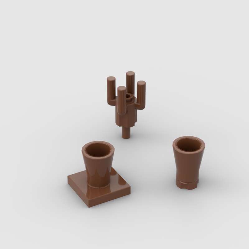 Lego Set City - 10pcs Plant Tree Trunk Palm Base