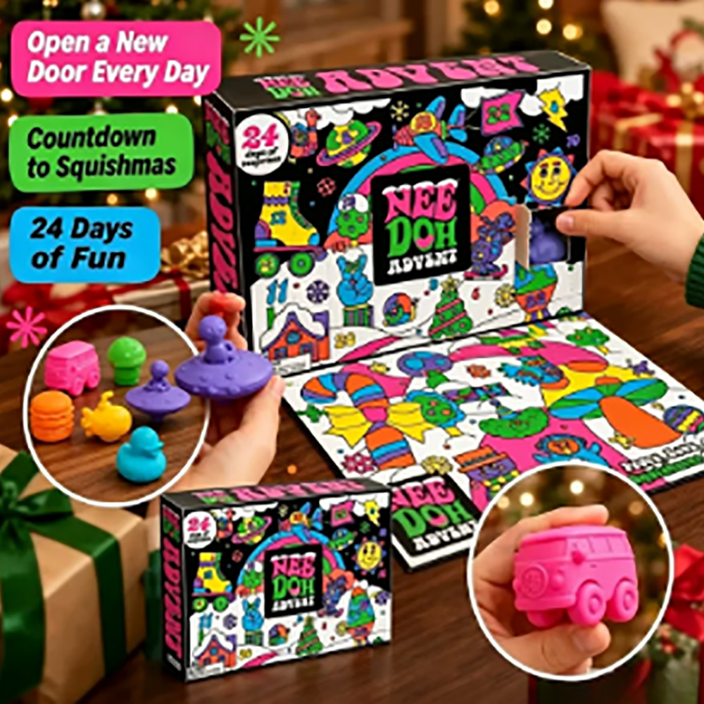 24Pcs Nee‑Doh Squish Fidget Ad - Mystery Box Blind Bag 评论和价格