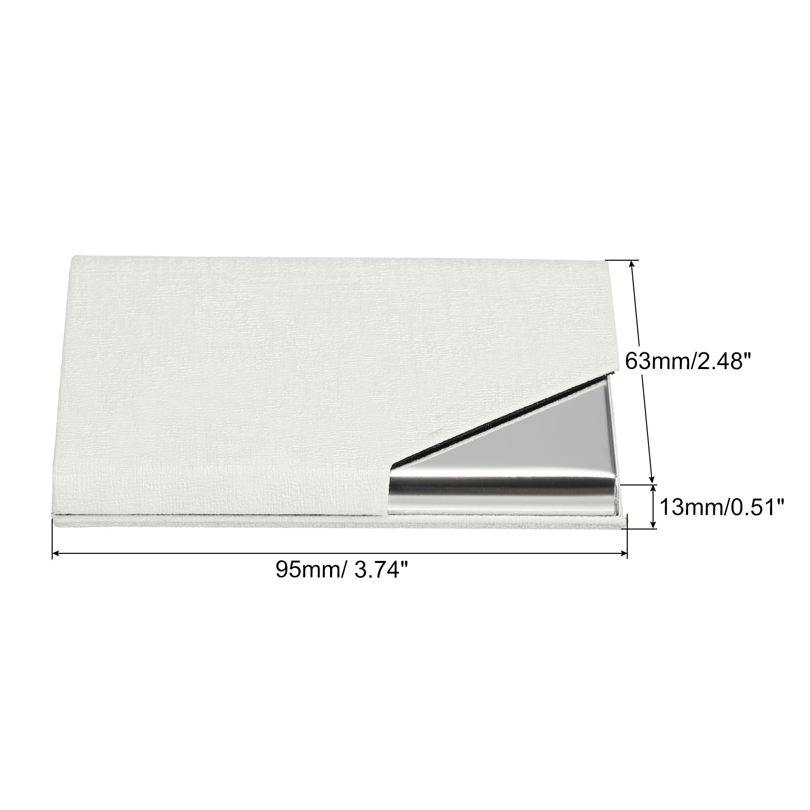 1/2Pcs Business Card Holder PU - Card Top Loader 评论和价格