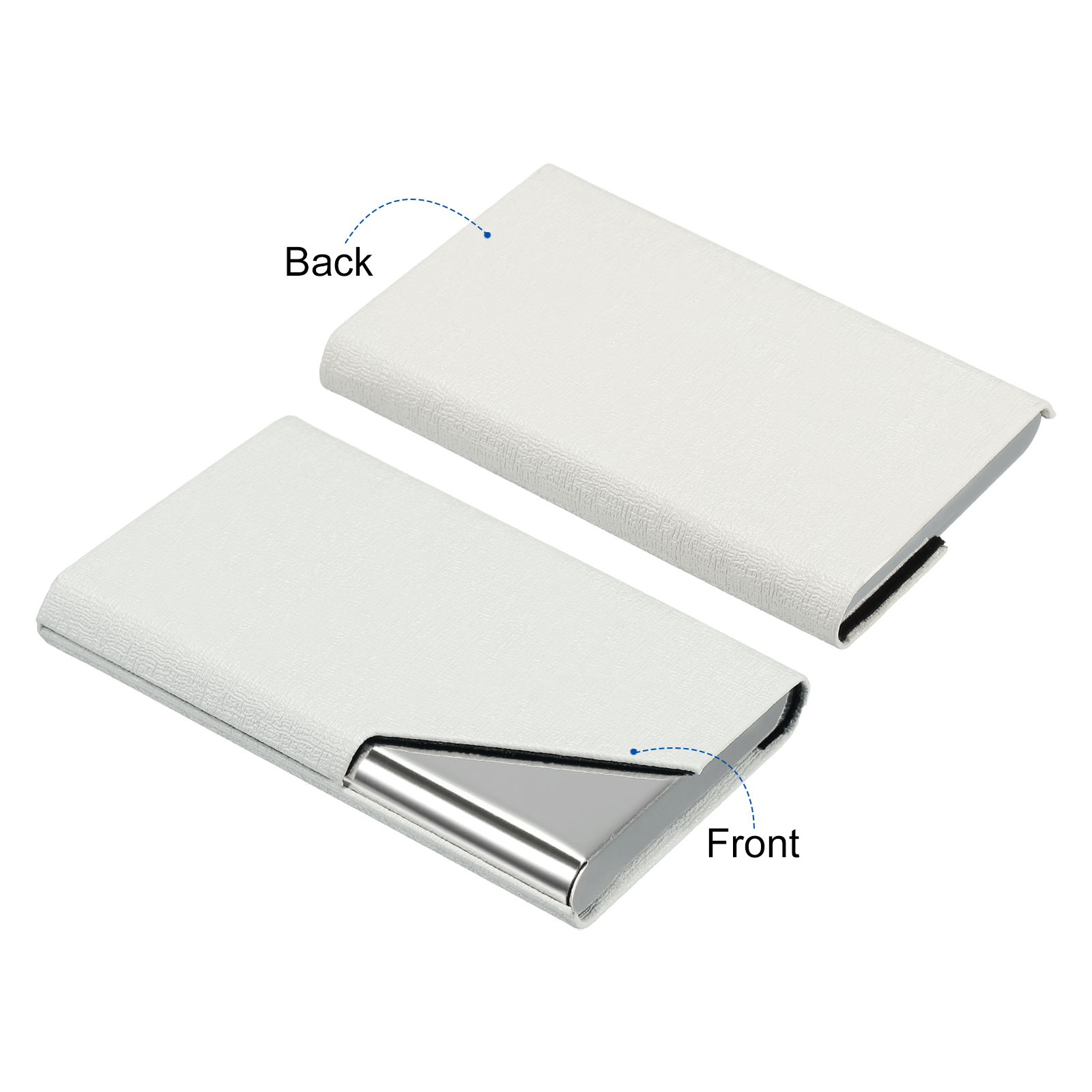 1/2Pcs Business Card Holder PU - Card Top Loader 评论和价格