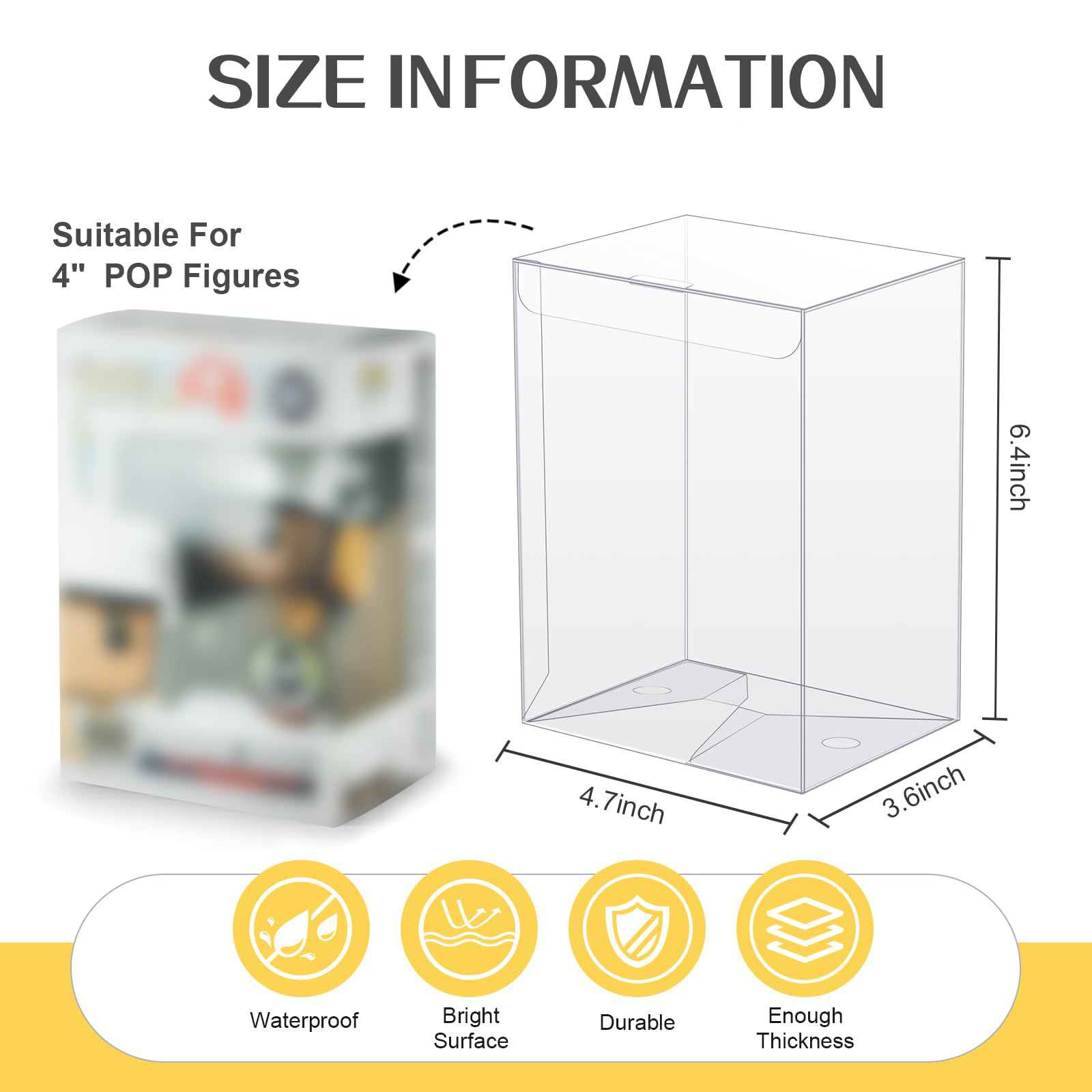 Clear Display Case Compatible  - Funko Pop Protector 评论和价格
