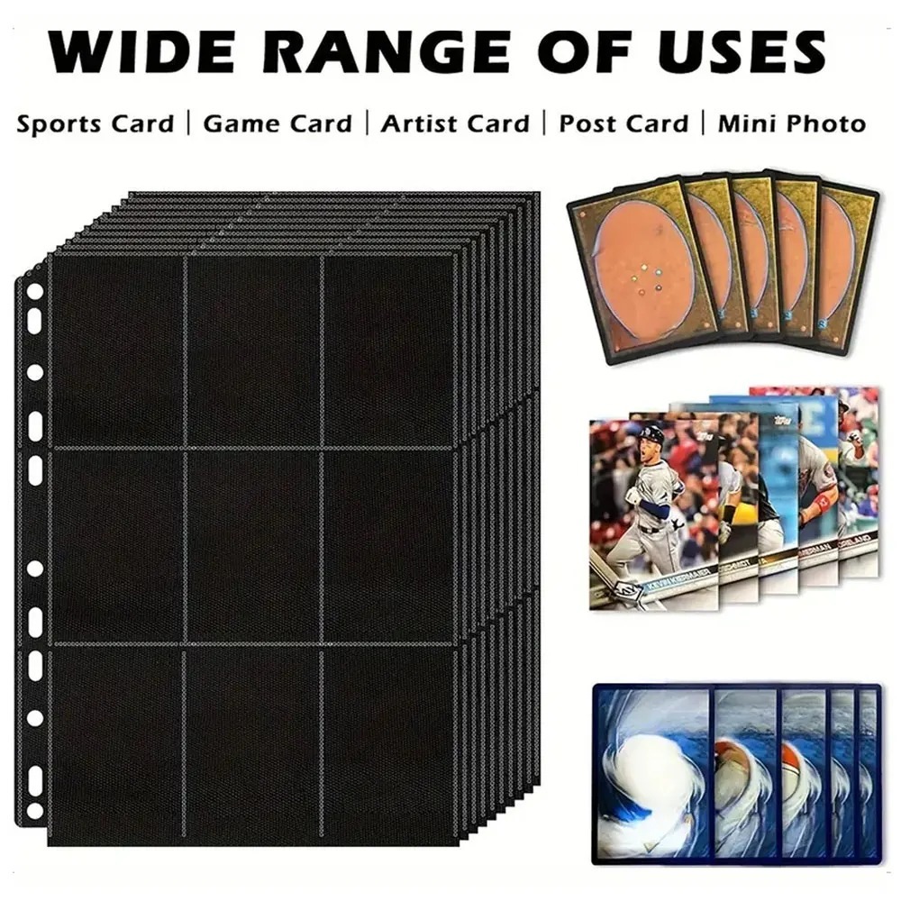 10Pack Black 9-Pocket A4 Tradi - Pokemon Binder Card 评论和价格