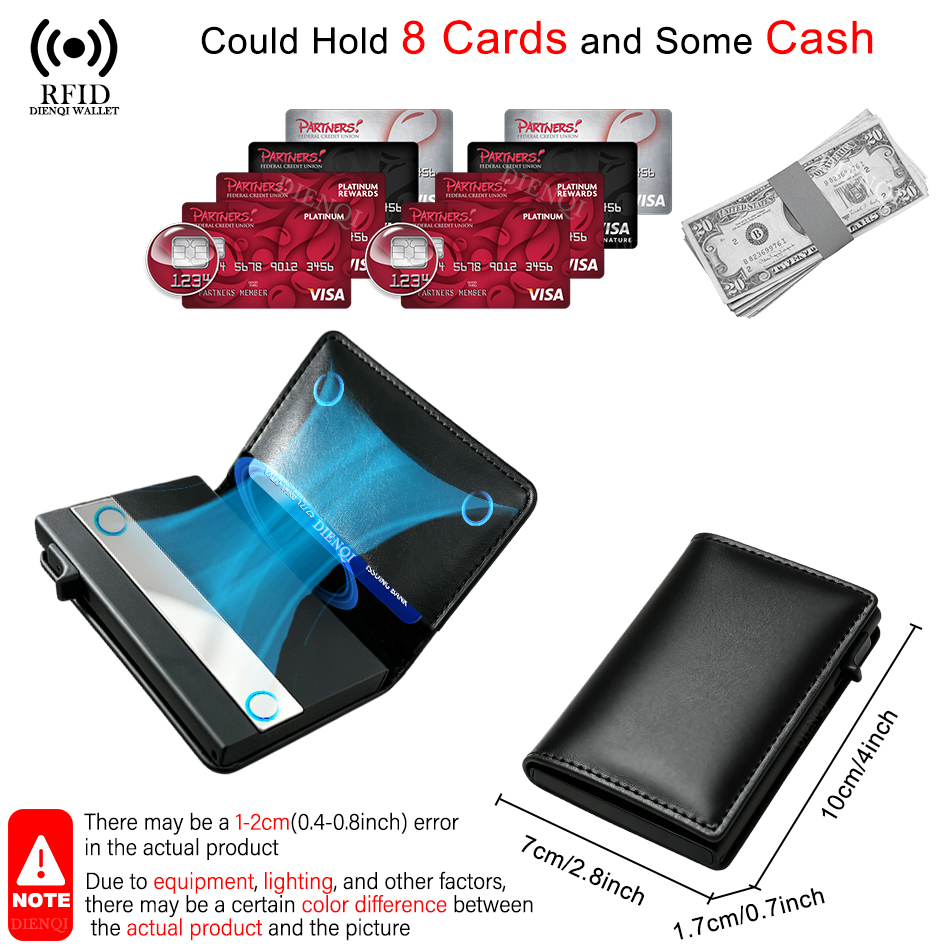 Rfid Credit Card Holder Luxury - Card Top Loader 评论和价格